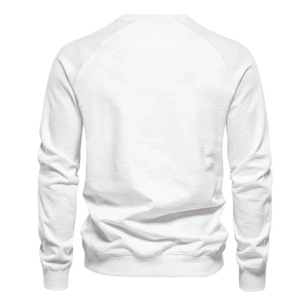 Levoire | Pull à col rond uni pour hommes