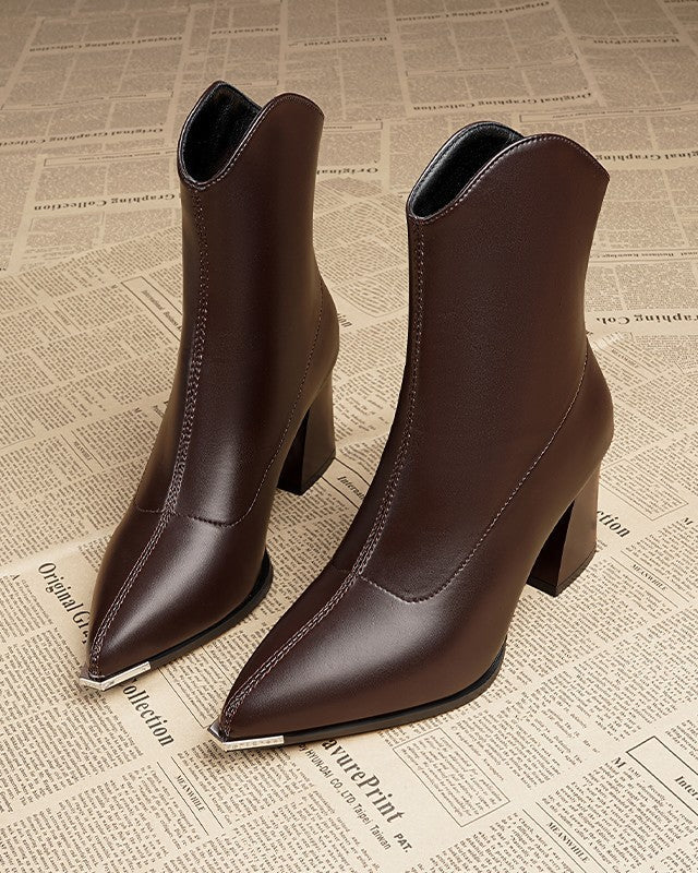 Levoire | Belles Bottes Cheville Hautes Braun
