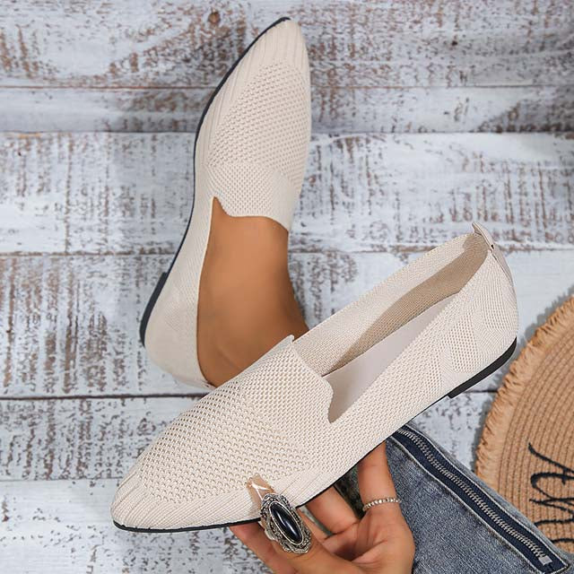 Levoire | À Bout Pointu En Maille Beige