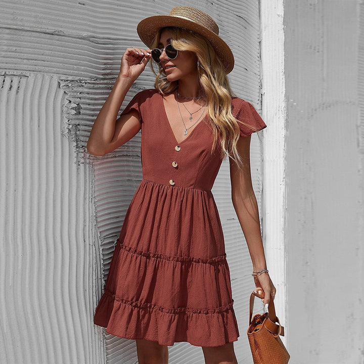 Levoire | Robe taille élégante rouge