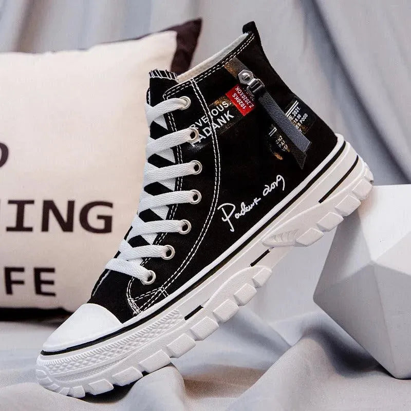 Levoire | Chaussures à talons pour hommes – Style urbain et confort décontracté Noir