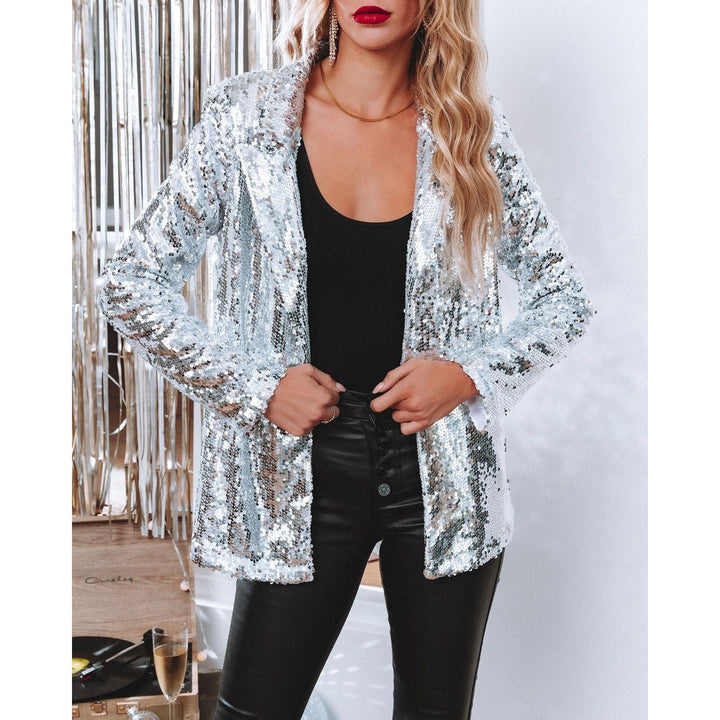 Levoire | Élégamment robe à col en sequins