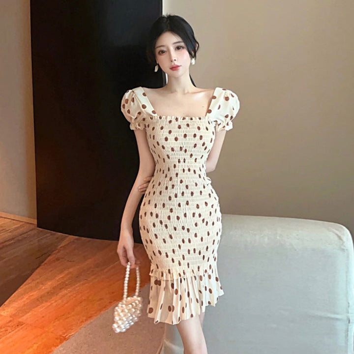 Levoire | Robe Meritähti Slim Fit Manches à volants Robe de Sirène