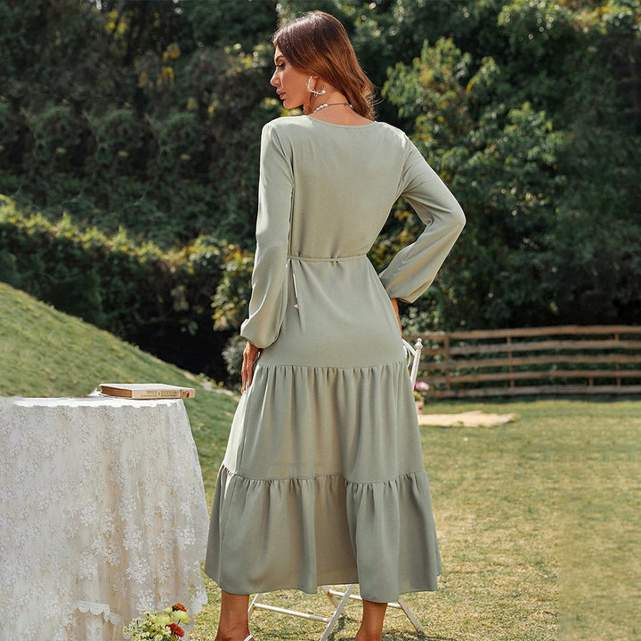 Levoire | Robe mi-longue froissée vibrante pour femmes