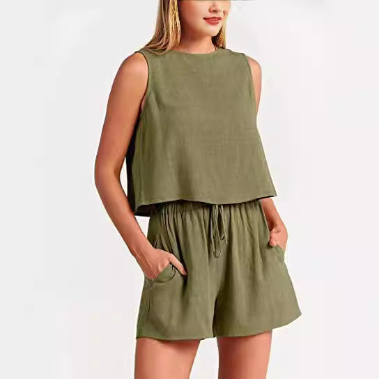 Ensemble de loisirs deux pièces pour femmes avec taille élastique Levoire