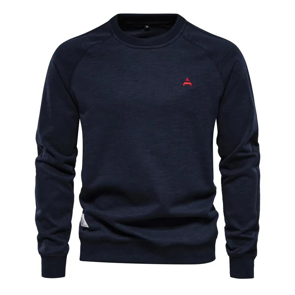 Levoire | Pull à col rond uni pour hommes Merensininen