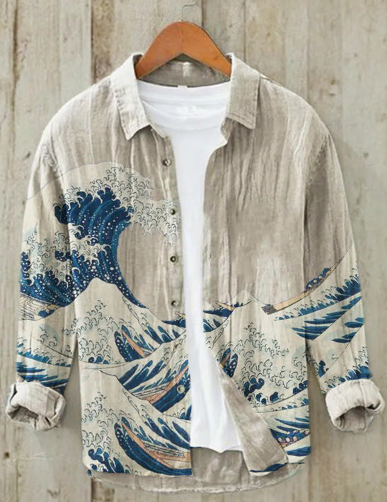 Levoire | Chemise Japonaise En Mélange De Lin
