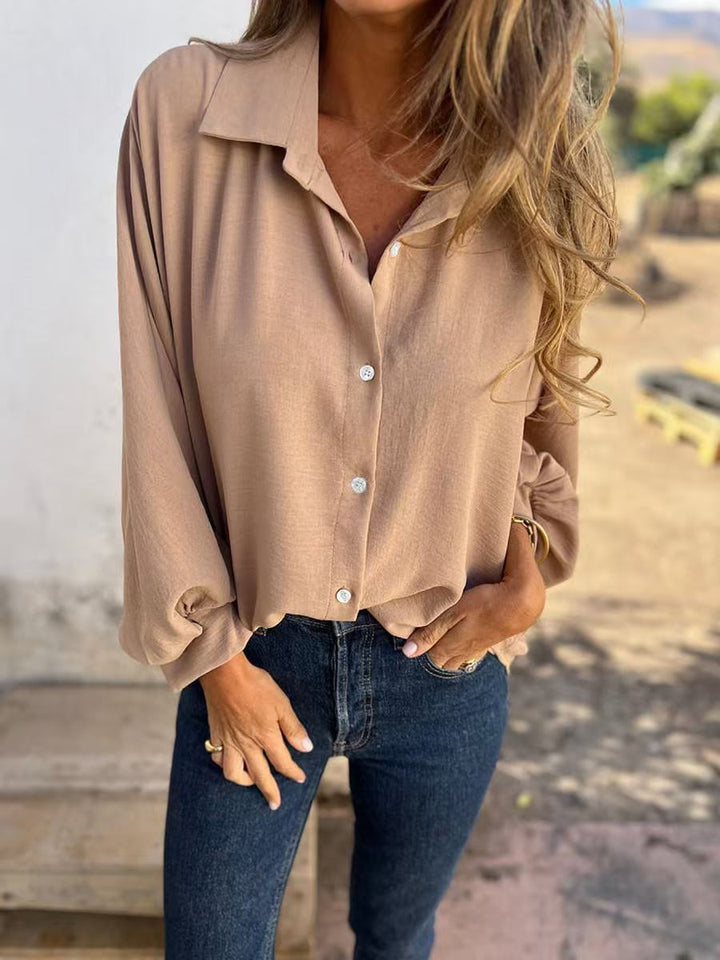 Levoire | Haut En Bouton Batwing À Coupe Décontractée Khaki
