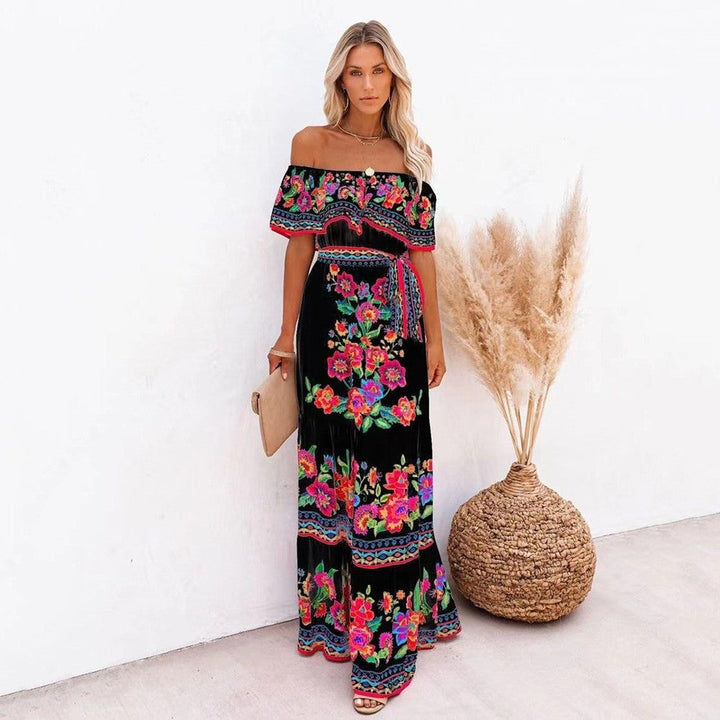 Levoire | Robe maxi fluide élégante imprimée