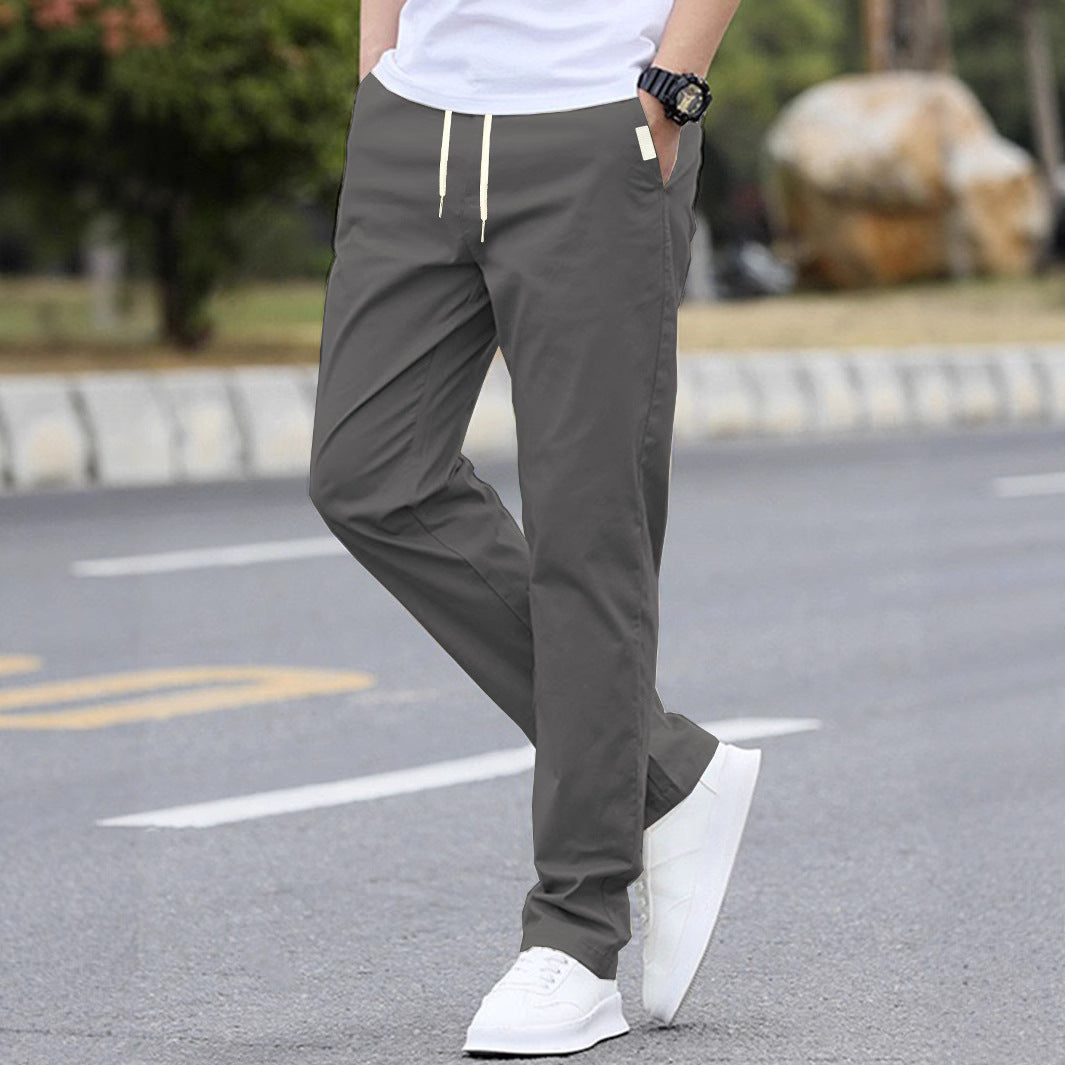 Pantalons de loisirs sportifs pour hommes avec taille élastique et poches latérales modernes Avriane