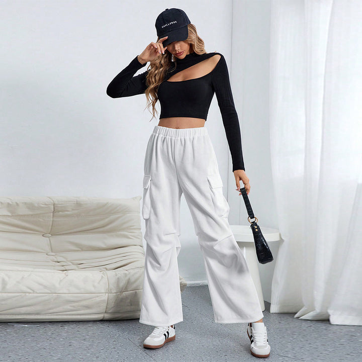 Pantalons cargo pour femmes avec une coupe ample et des poches pratiques Levoire