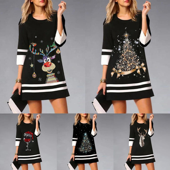 Levoire | Robe à col rond à manches courtes