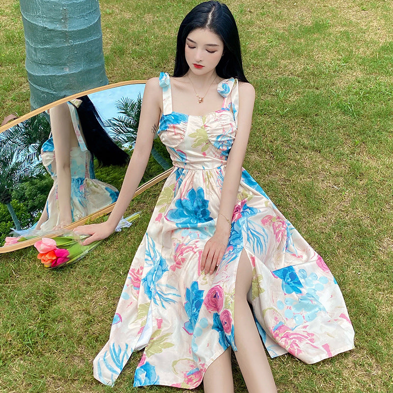 Levoire | Robe à fleurs Retro robe à taille cintrée à motif floral