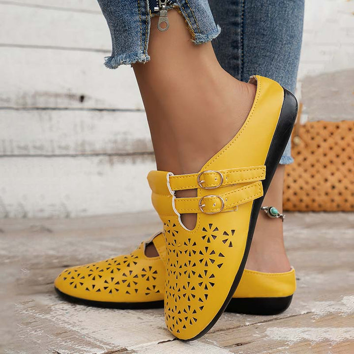 Levoire | Pantoletti Ilmava Pour Femmes Avec Bout Fermé Et Lacets