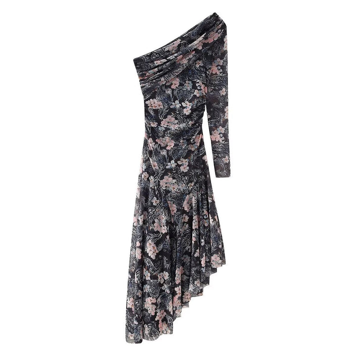 Levoire | Hennot transparent fleur maille longue robe