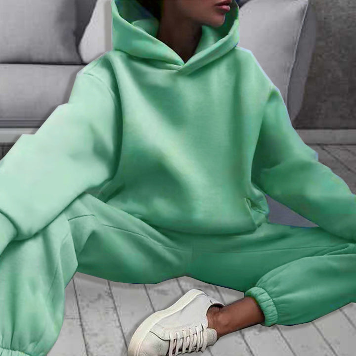 Ensemble de sweat à capuche surdimensionné et de pantalon de jogging pour femmes Levoire