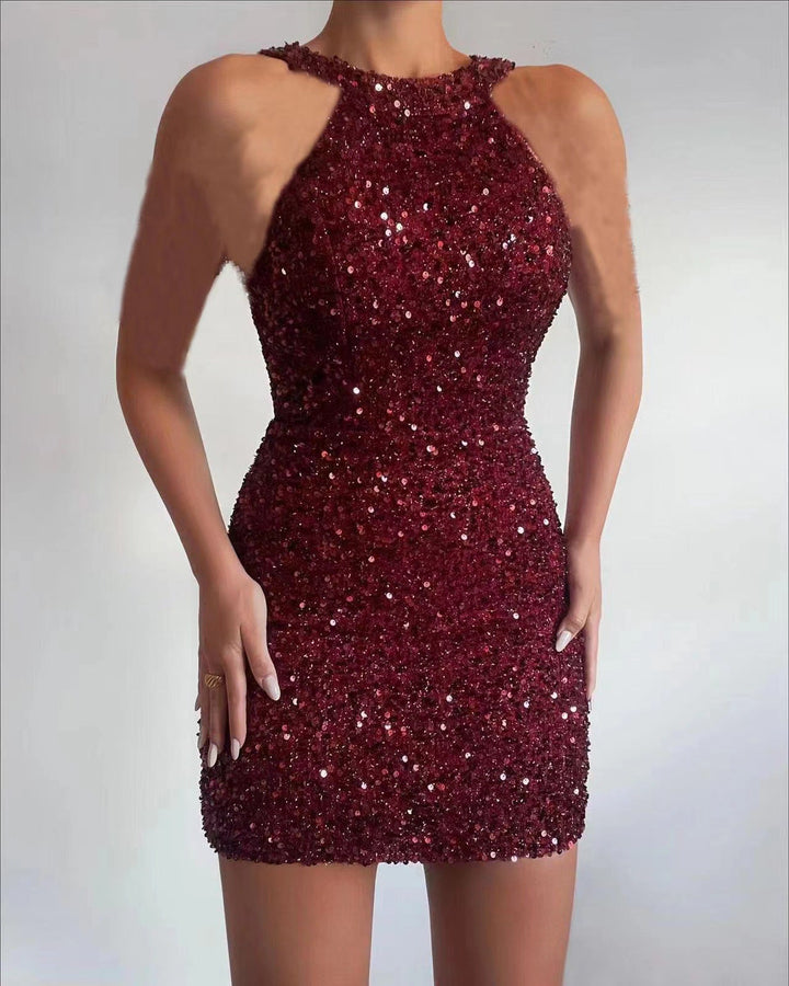 Levoire | Robe Midi Bodycon Glamoureuse Keith Bordeaux
