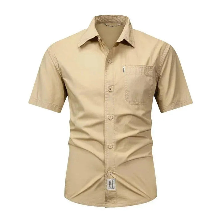 Levoire | Chemise fine à demi-plumes Khaki