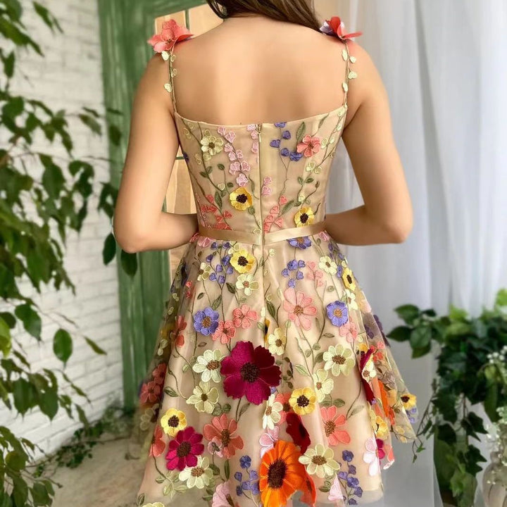 Levoire | Chic Flower Broderie Bodycon Sexy Robe