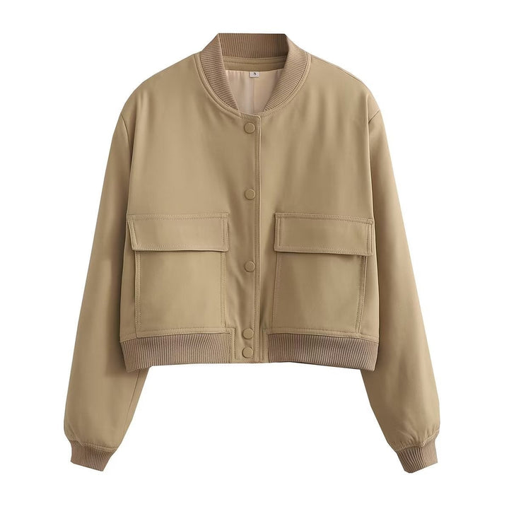 Levoire | Grande veste Grande Poche Veste pour femmes Kaki