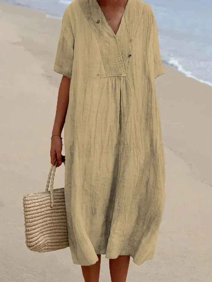 Levoire | Robe D'Été Style Boho - Légèreté & Confort Khaki