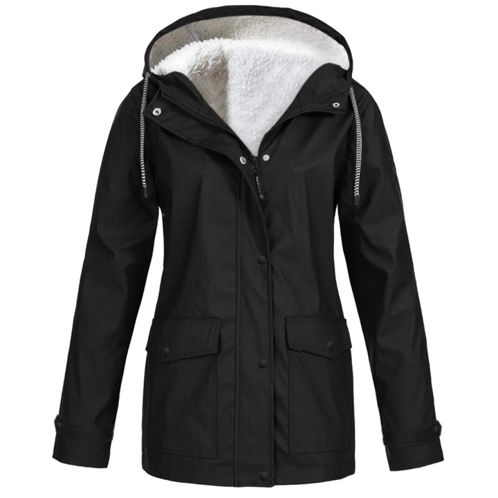Levoire | Veste De Pluie En Polaire Élégante Noir (Seulement 8 unités restantes)