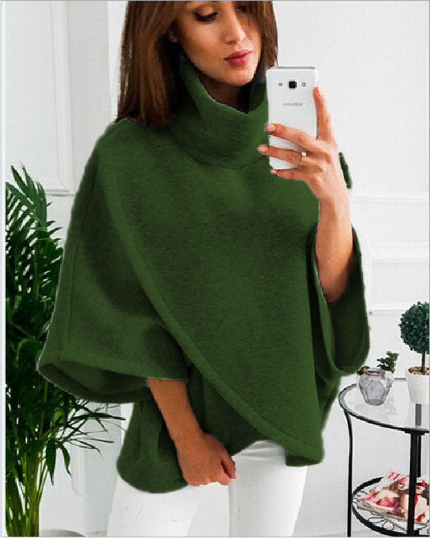 Levoire | Manteau Long Élégance Enveloppante Vert