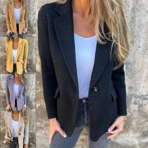 Veste blazer élégante pour femmes en polaire douce Levoire