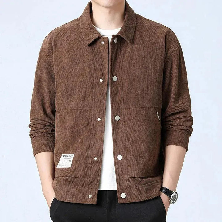 Levoire | Veste en velours slim fit 886 Marron