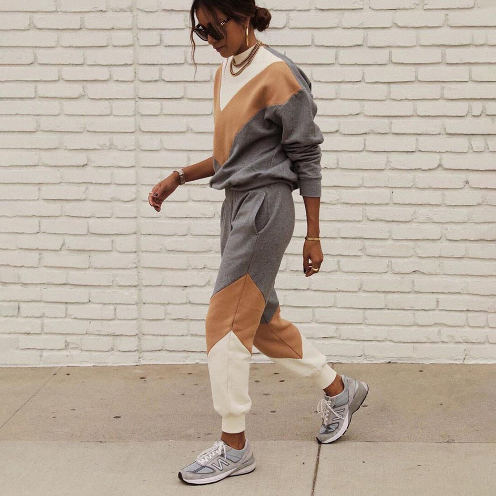 Levoire | Ensemble à deux pièces avec un sweat-shirt élégant assorti aux couleurs