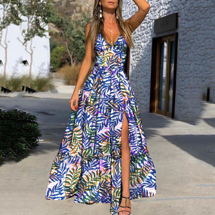 Levoire | Eloisa robe imprimée à trois couleurs Blatt modèle 1