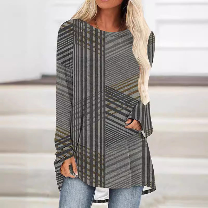 Levoire | Vente cha chaude Impression Raglan Sweat-shirt à manches longues