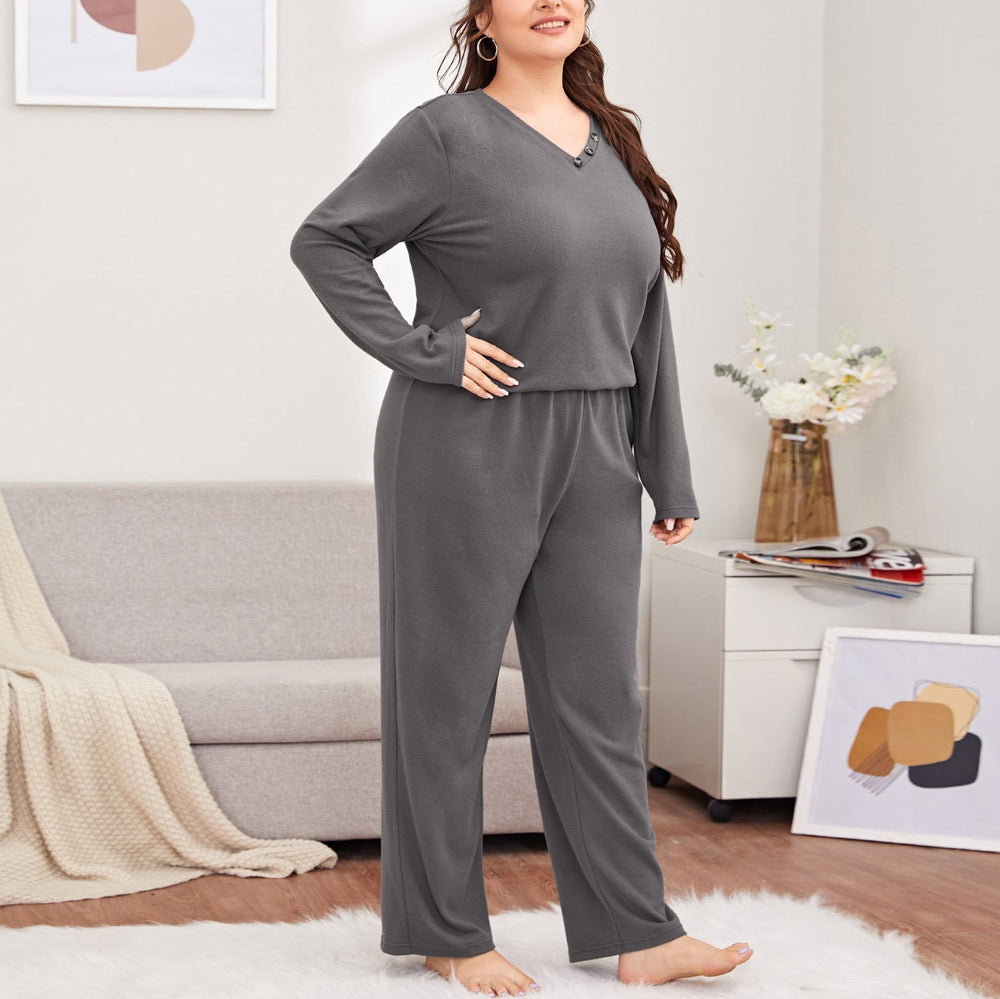 Levoire | Plus-vêtements Hauts à manches longues Pantalons longs Ensemble à deux pièces