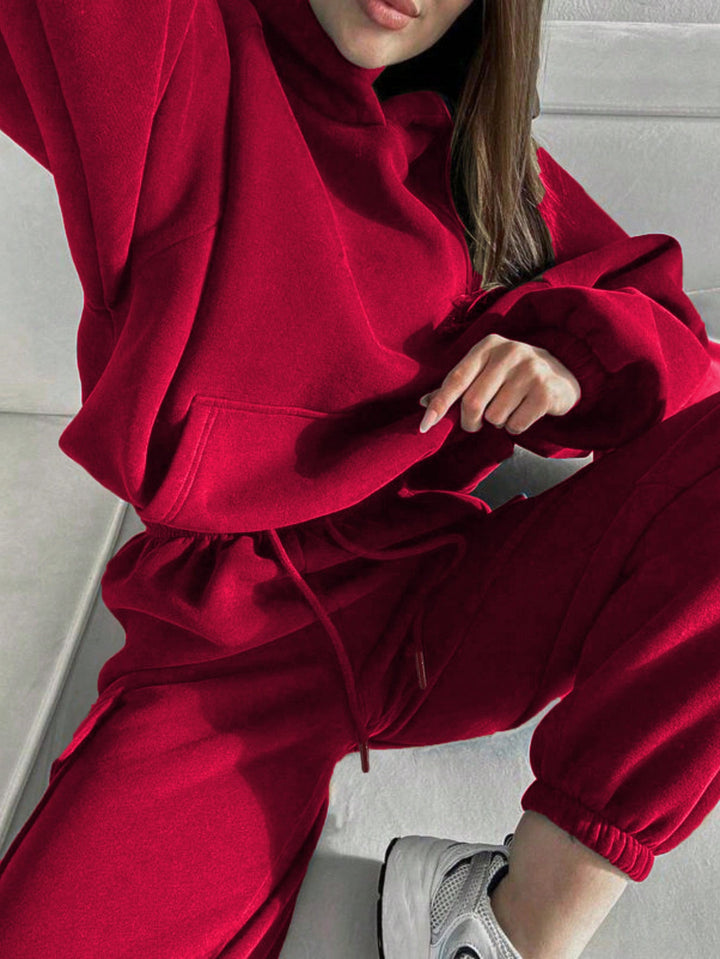 Levoire | Trendikkin Mode Sport Loisirs Ensemble Sweat à Capuche Rot