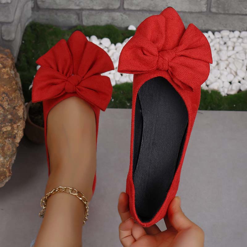 Levoire | Classiques Chaussures À Semelle Plate À Bout Pointu Et À Lacets Pour Femmes Rot