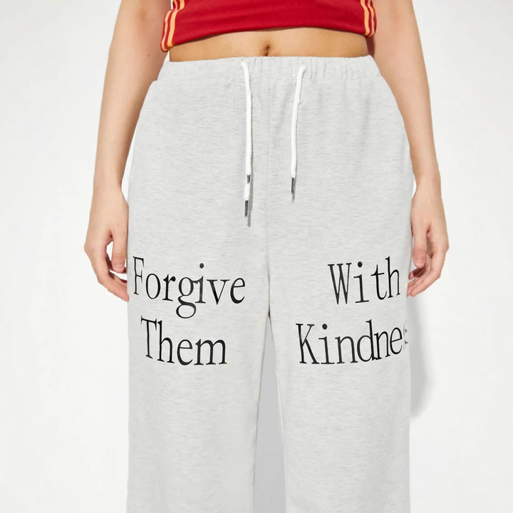 Pantalons de jogging décontractés pour femmes avec imprimé graphique et taille élastique Levoire