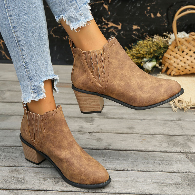 Levoire | Collection De Vin Bottes Basses À Talon Régal Pour Femmes