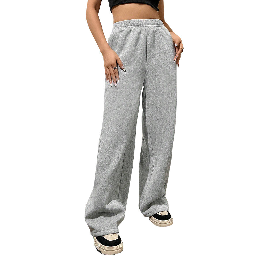 Pantalon de jogging large pour femmes avec taille élastique Levoire