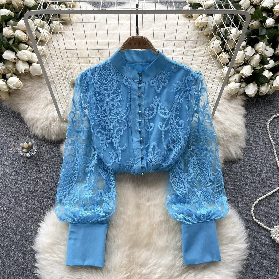 Levoire | Vintage blouse française à manches bouffantes