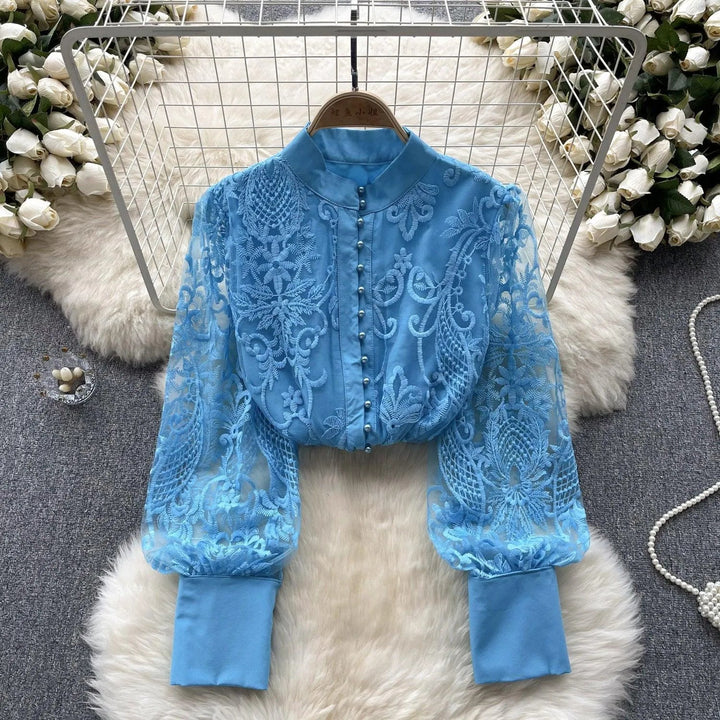 Levoire | Vintage blouse française à manches bouffantes