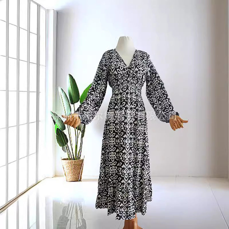 Levoire | Floralsi Robe Grande Taille Dos V Pêche Dress