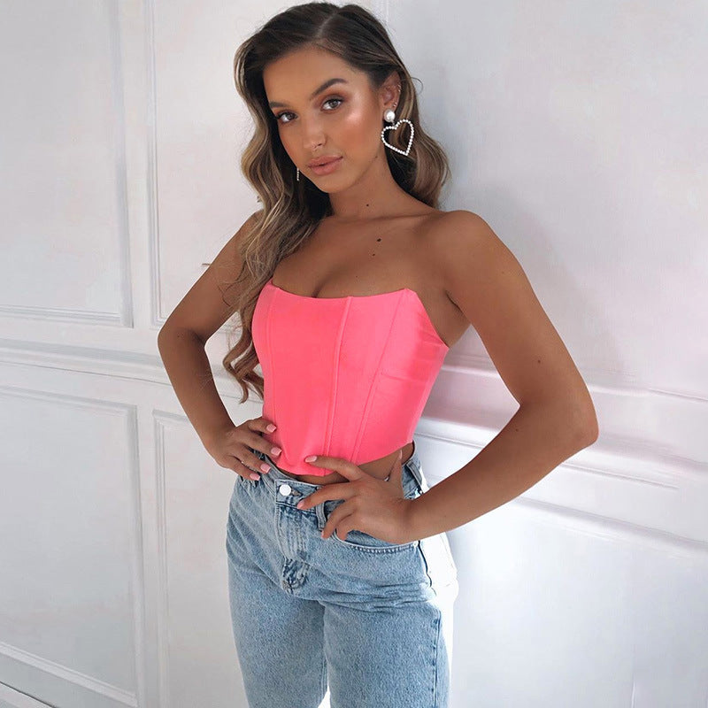 Levoire | Crop-top Découpé Dos Crop Top Une épaule