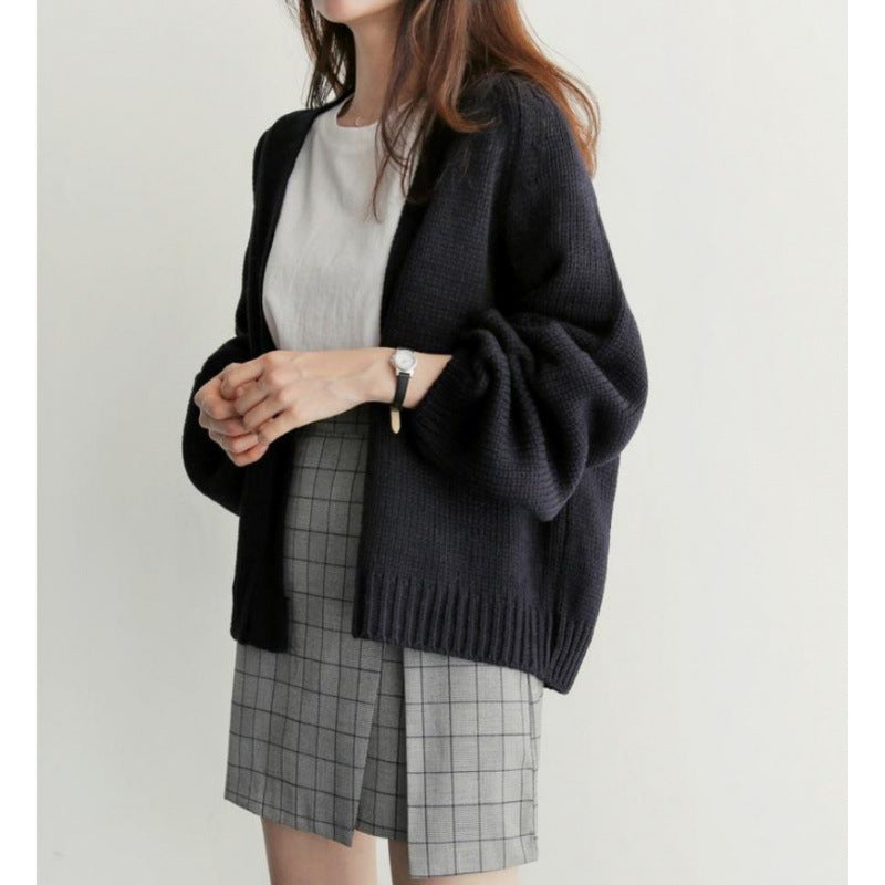 Cardigan femme à manches larges et coupe ouverte Levoire