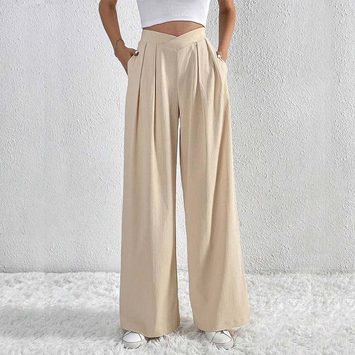Levoire | Pantalons D'Été Élégants Et Légers Pour Femmes À Jambe Large Abricot