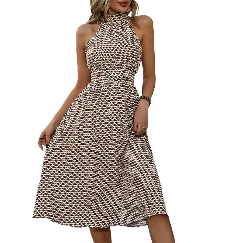 Levoire | Robe à carreaux pour femmes à taille haute