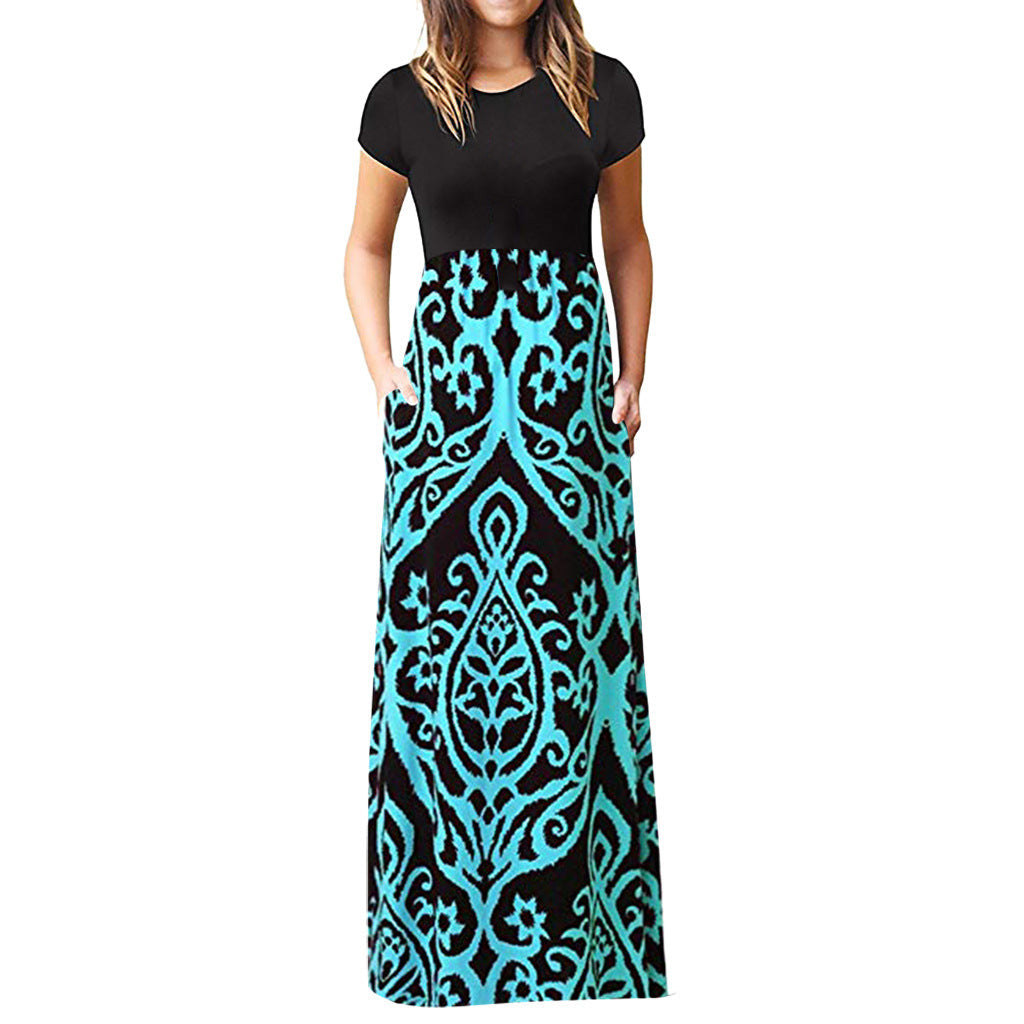 Levoire | Jupe longue remarquable Vente chaude Couleur Robe Bleu