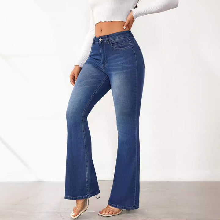 Jeans Bootcut Taille Haute Femme Levoire