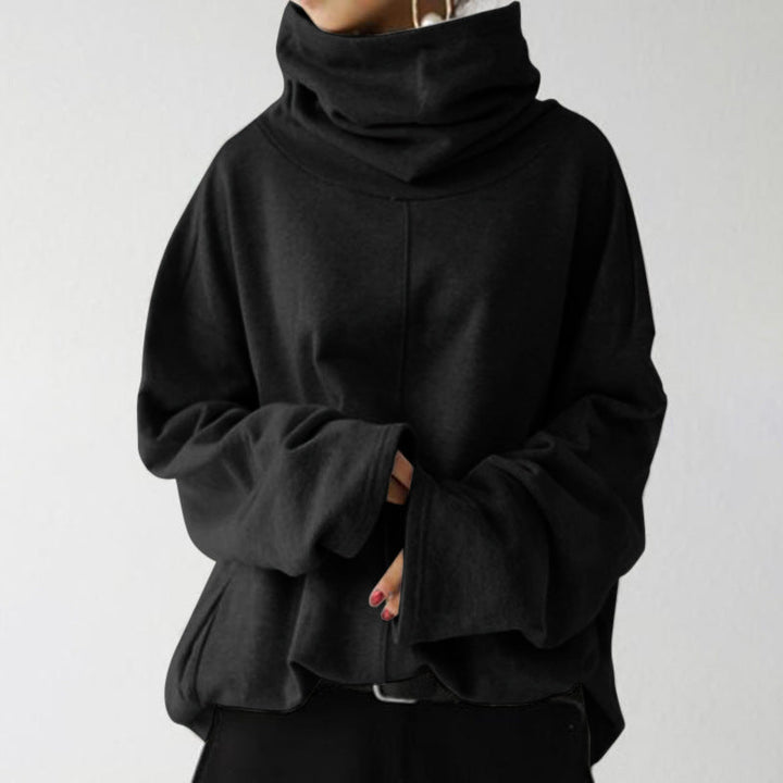 Levoire | Pull En Tricot Décontracté À Manches Longues Avec Poches Noir