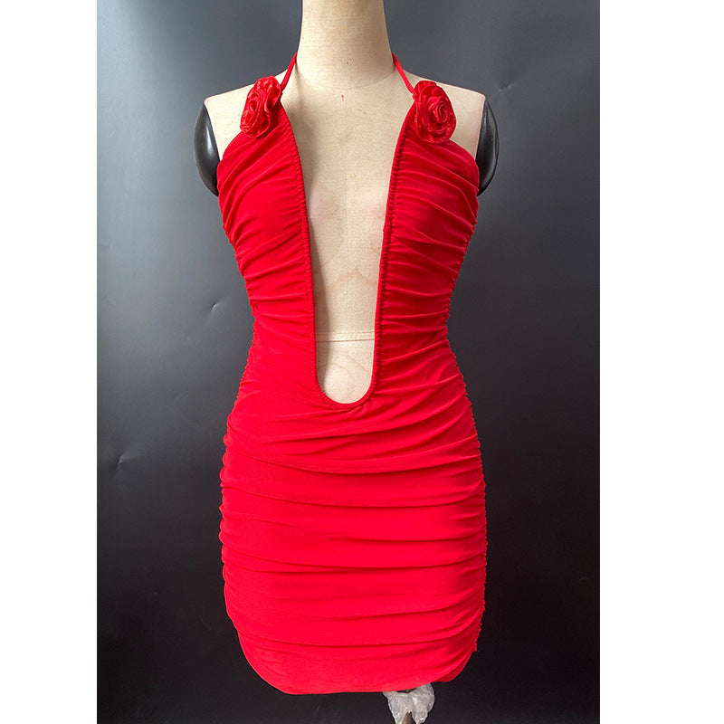 Levoire | Robe dos nu à bretelles spaghetti