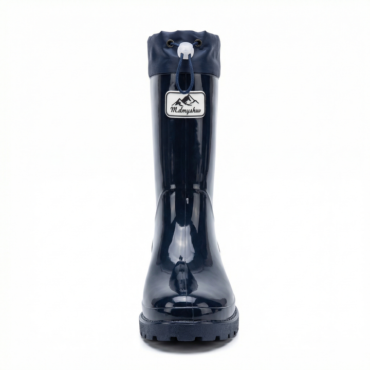 Femmes Bottes en caoutchouc de haute qualité et stylées avec système de lacets réglable Avriane